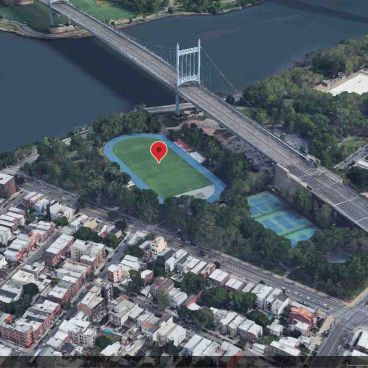 Aerial view of Astoria Park